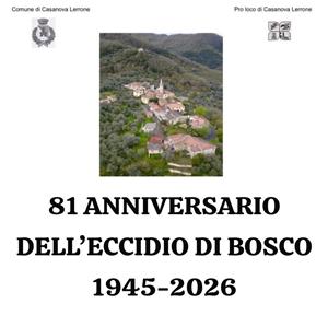 81° anniversario (1945-2026) dell’Eccidio di Bosco